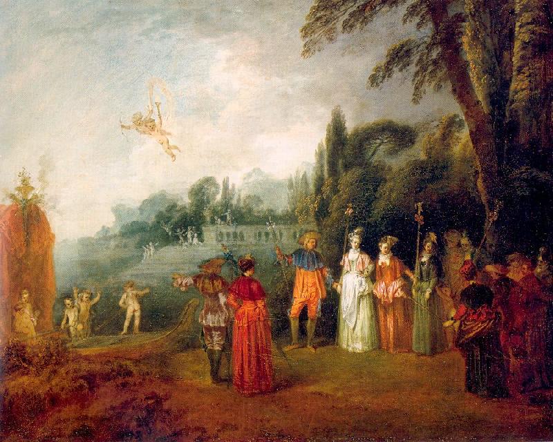 WATTEAU, Antoine The Island of Cythera Norge oil painting art